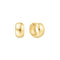 Gold Chubby Small Huggie Hoop Earrings